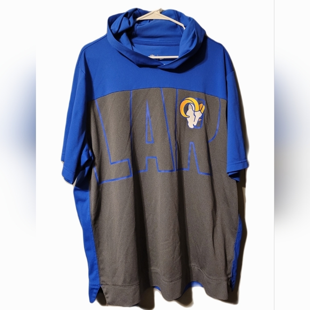 Nike Los Angeles Rams Shirt XL Dri-FIT NFL Hoodie Side Slits Lightweight